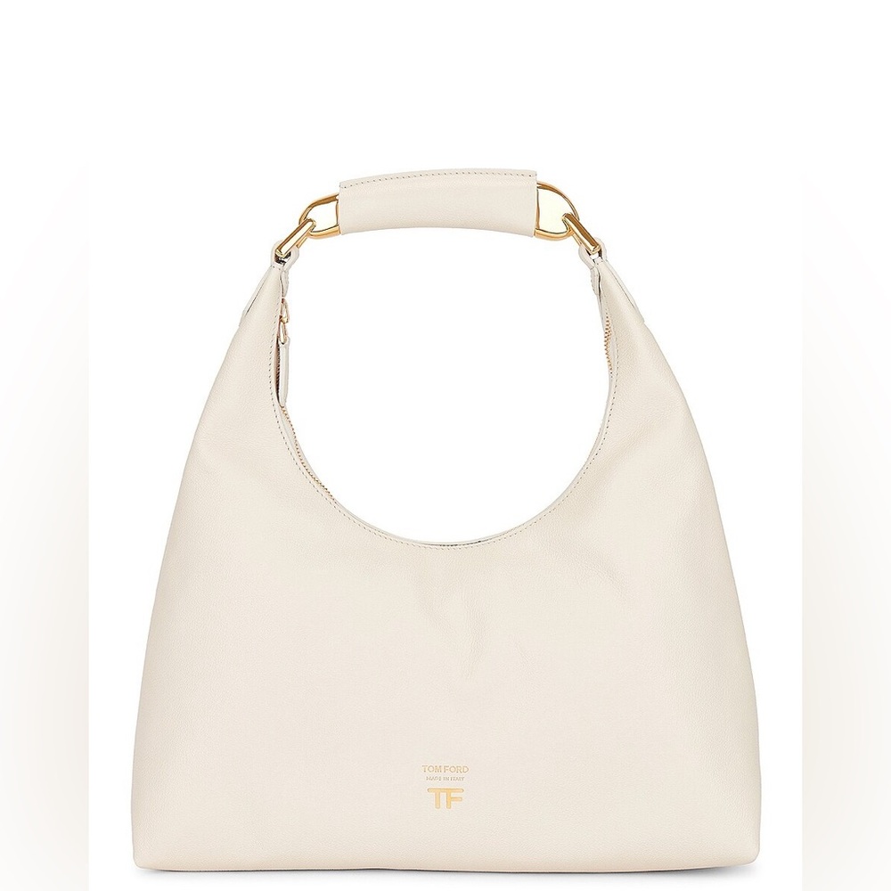 TOM FORD Bianca Small Cream Leather Bag